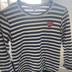 Comme Des Garçon striped long sleeve shirt